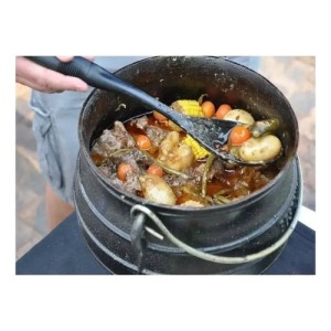 Olla De Hierro Fundido Fundicion Con 3 Patas Y Tapa 58.5