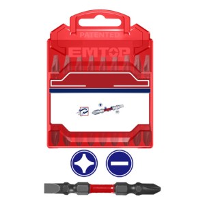Set Puntas Impacto X10 Piezas Destornillador Emtop