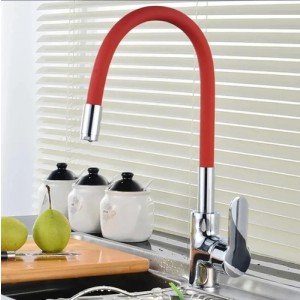 Monocomando Cocina Mesada Pico Alto Flexible 5 Años Garantía