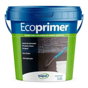 Imprimador Ecoprimer Para Mantas Asfálticas Viapol (3,6 L)
