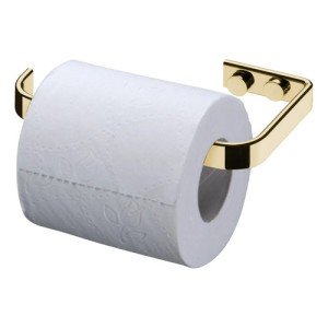 Soporte Porta Rollo Papel Higienico Dorado Baño