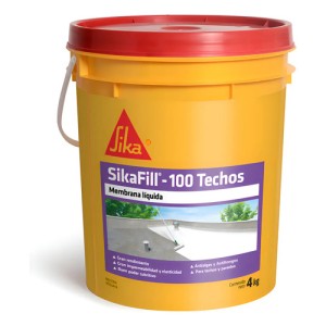 Membrana Líquida Sikafill 100 Para Techos Blanco Balde 4 Kg