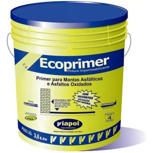 Imprimador Viapol Ecoprimer Marrón Mantas Asfálticas 3.6l