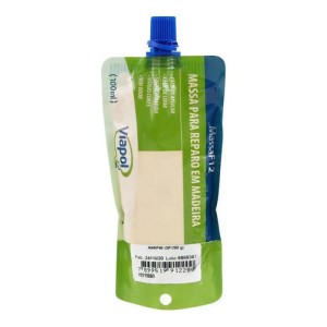 Masilla Para Madera Viapol F12 200g Blanca Interior Reparaciones