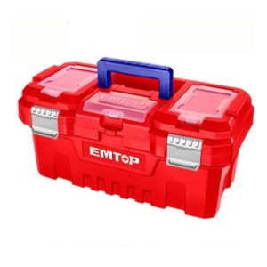 Caja Herramientas Plastica Con Bandeja Emtop Epbx2002 20 Pul Rojo