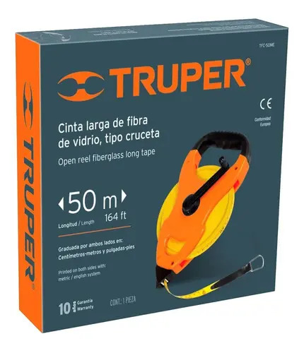 Cinta Metrica Fibra De Vidrio 50 Metros - Truper