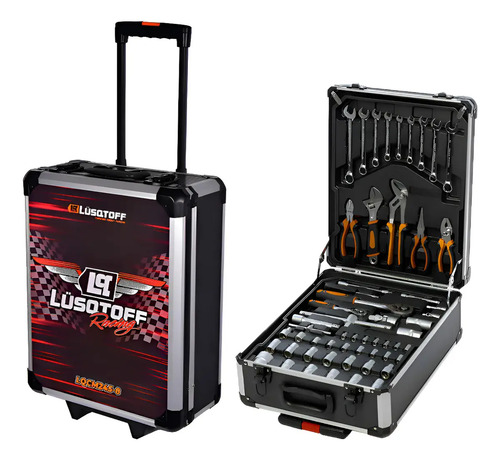 Maletín Portátil Set Herramientas Lusqtoff 245 Lqcm245-8 - Negro