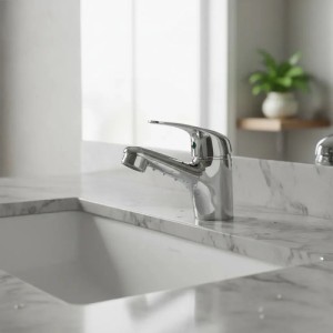 Monocomando Lavatorio Rimontti 50479 35mm 5 Años Mf Plateado Brillante