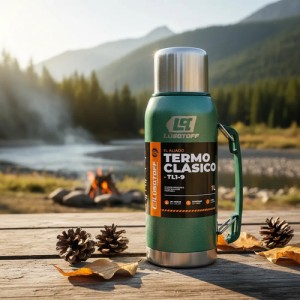 Termo 1 Litro Acero Inoxidable Lusqtoff Frio Y Calor
