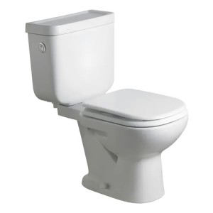 Inodoro Largo Con Mochila Ferrum Bari Blanco Con Tapa