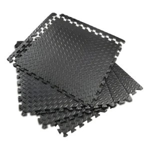 Alfombra Piso Antifatiga Encastrable 4unid 60x60 Wokin
