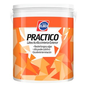 Elbex Práctico Látex Int/ext. X 18 Lt Color Blanco Mate