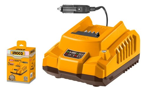 Cargador Para Auto Para Baterías 20v 2.0ah Ingco Fcli2012