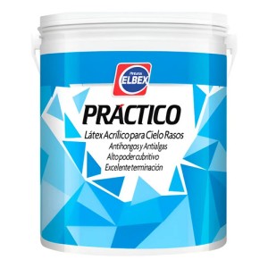 Pintura Látex Elbex Para Cielorrasos 18l Antihongos Interior