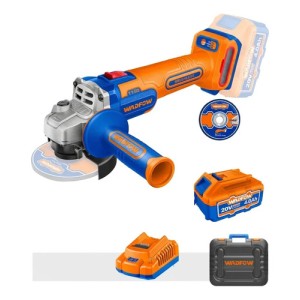 Amoladora 115mm 20v 2 Bateria 4ah Discos Wadfow Wlapb522